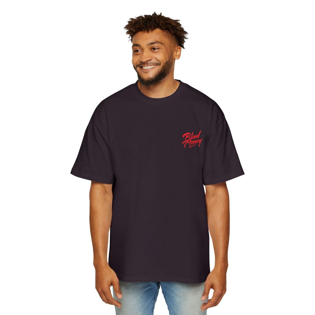Blood Money Relaxed Heavy Tee - Vertical Design