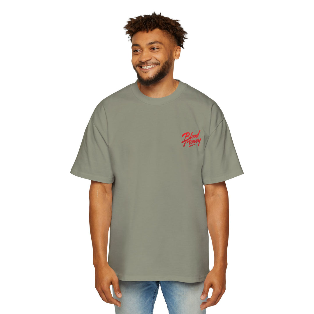 Blood Money Relaxed Heavy Tee - Vertical Design