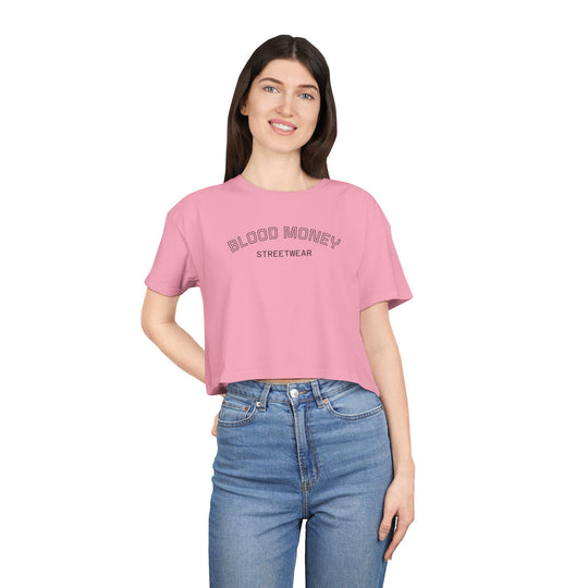 Blood Money Streetwear Crop Tee — Women