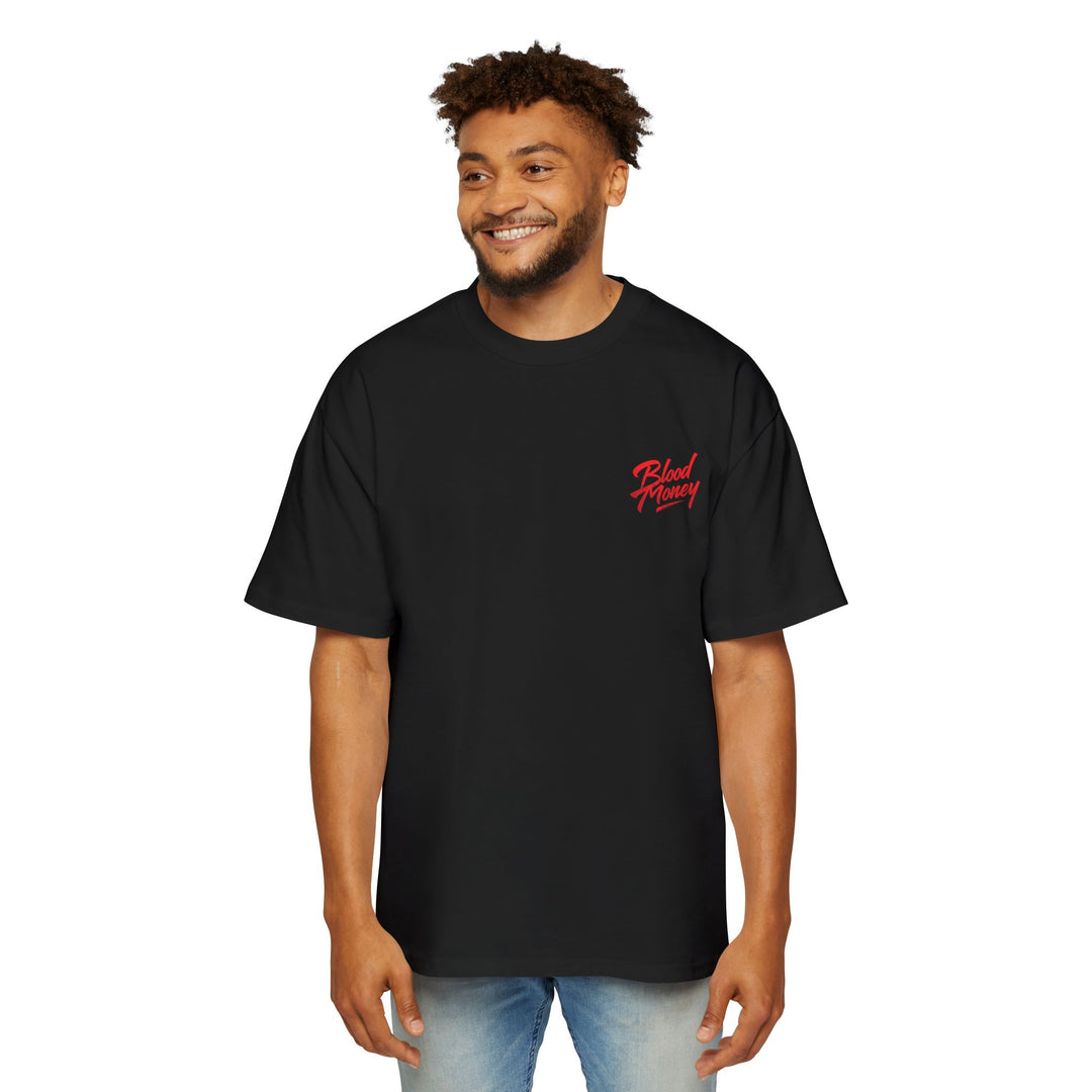 Blood Money Relaxed Heavy Tee - Vertical Design
