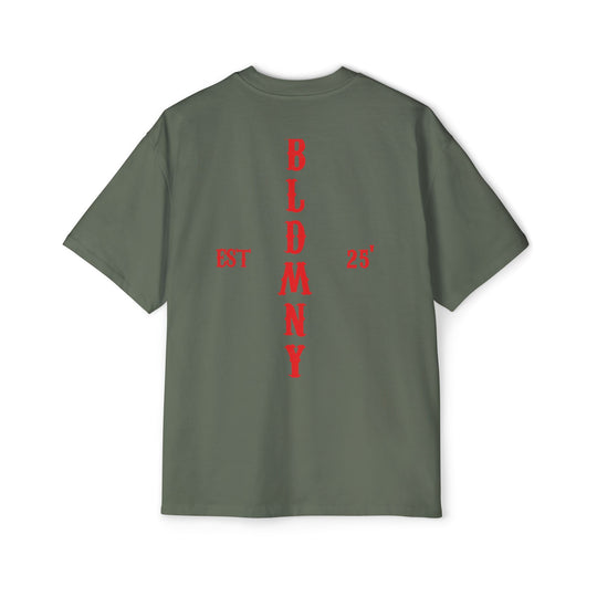 Blood Money Relaxed Heavy Tee - Vertical Design