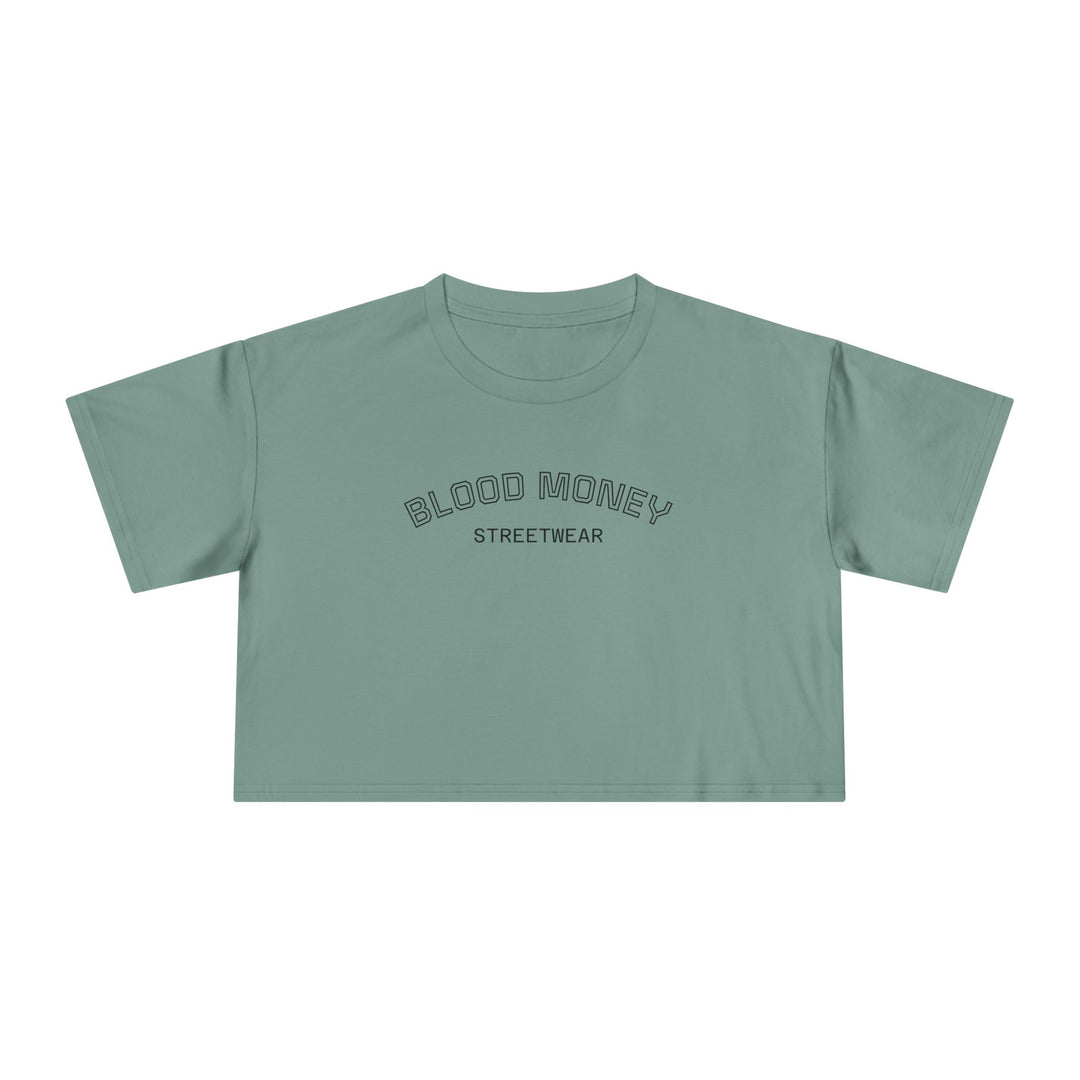 Blood Money Streetwear Crop Tee — Women