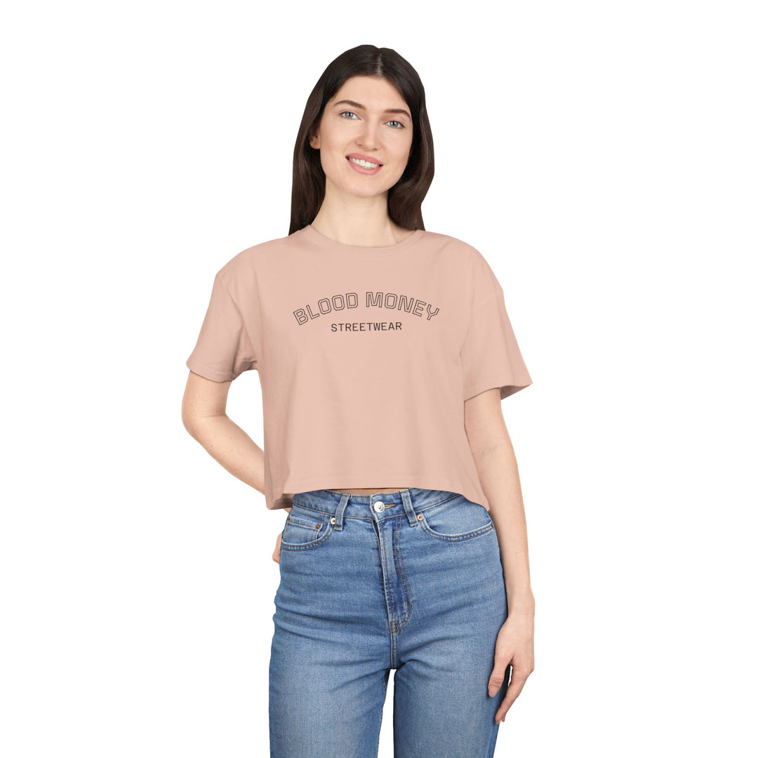 Blood Money Streetwear Crop Tee — Women