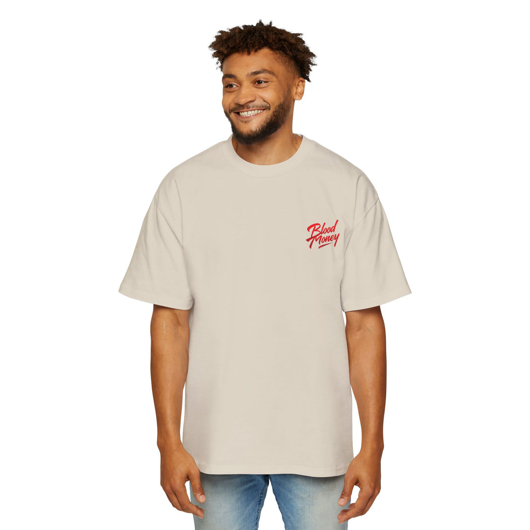Blood Money Relaxed Heavy Tee - Vertical Design