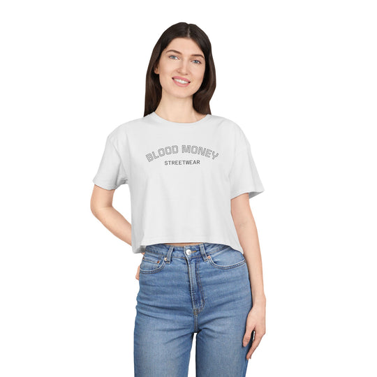 Blood Money Streetwear Crop Tee — Women