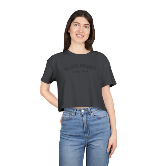 Blood Money Streetwear Crop Tee — Women