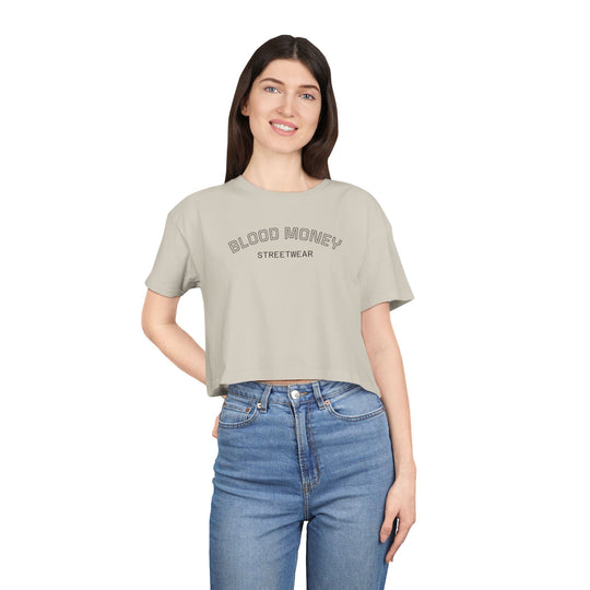 Blood Money Streetwear Crop Tee — Women
