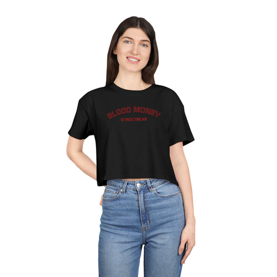 Blood Money Streetwear Crop Tee — Women